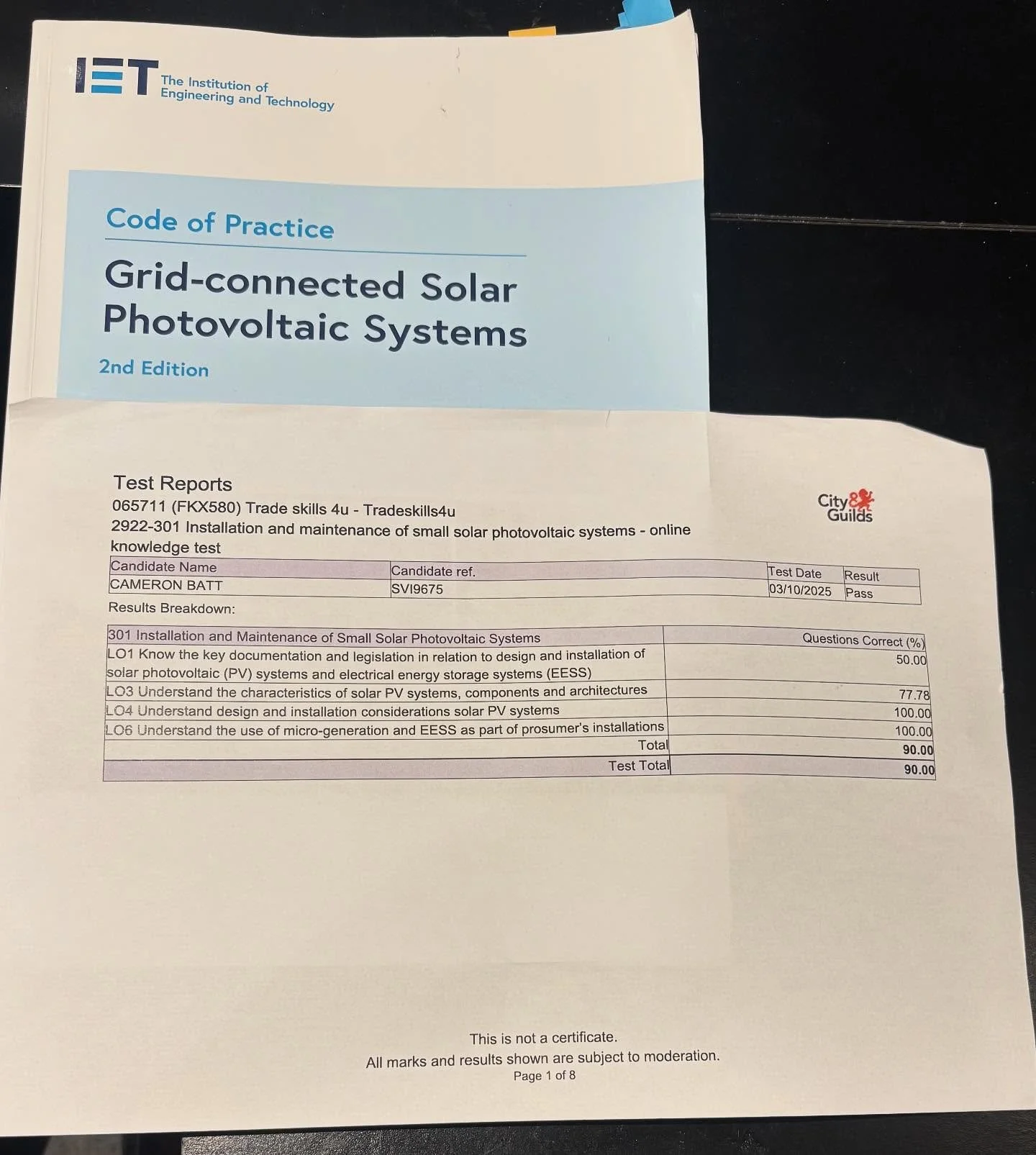 Completed my Solar PV course today ☀️ Excited to take the next step toward MCS accreditation and future installations.