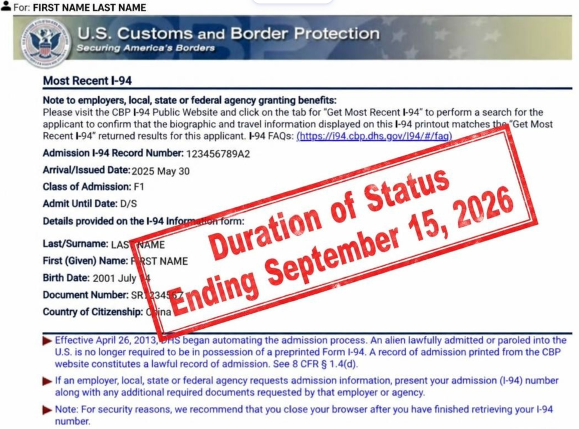 Duration of Status (“D/S”) Ends September 15, 2026. Here's What Will Change If You're on an F-1/ J-1.