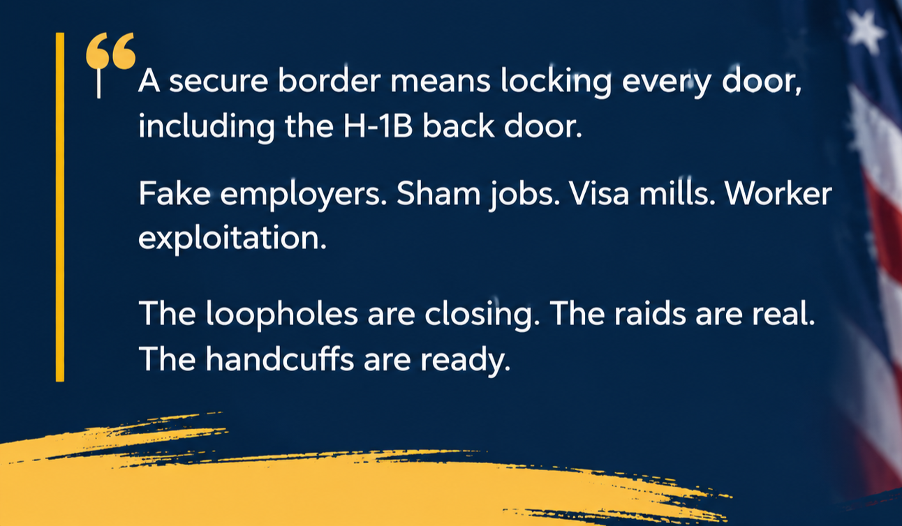 No, the DOL Inspector General's "Handcuffs Ready" Comment Doesn't Mean H-1B is Being Shut Down