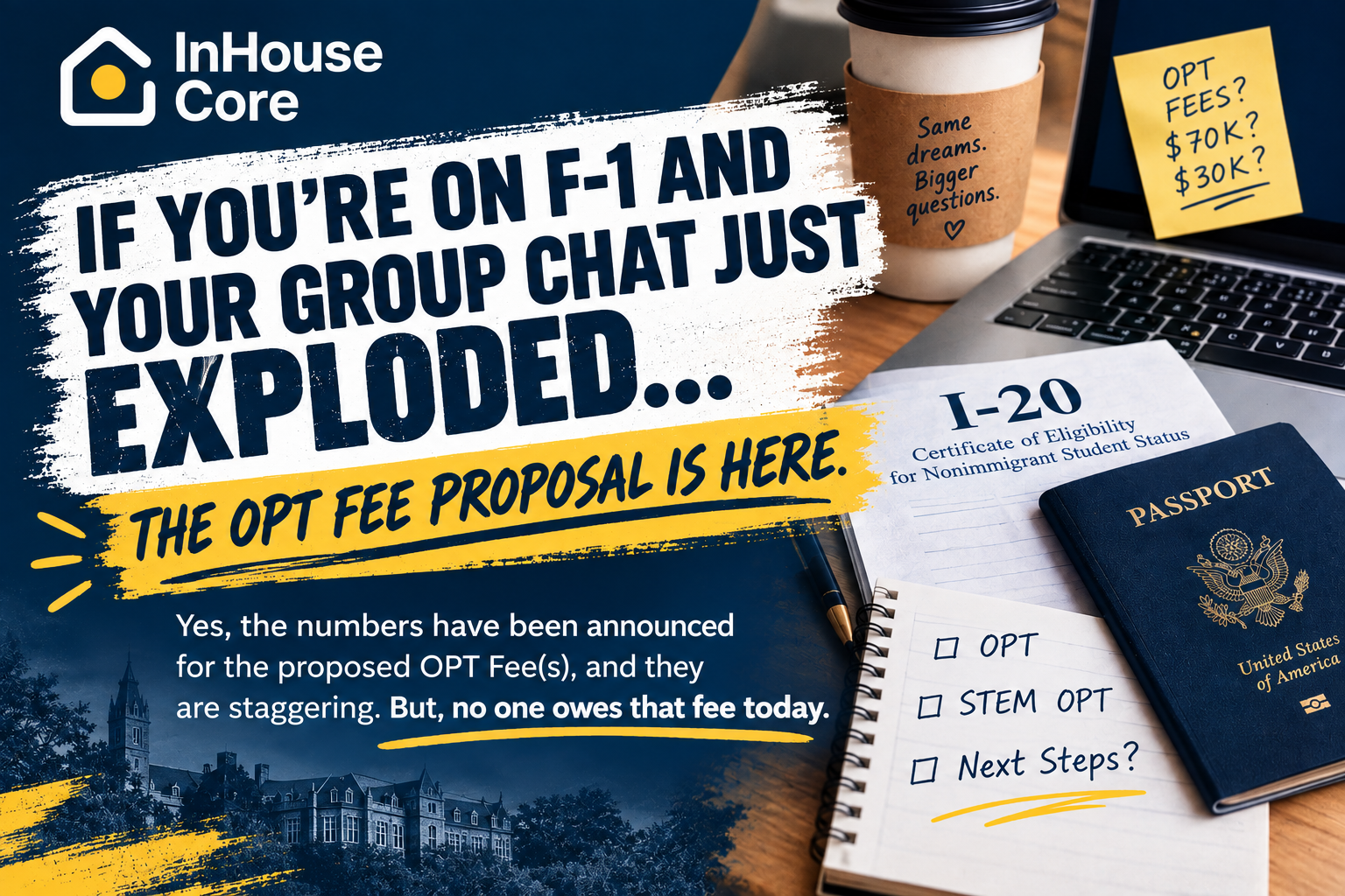 The OPT Fee Proposal Is Here.