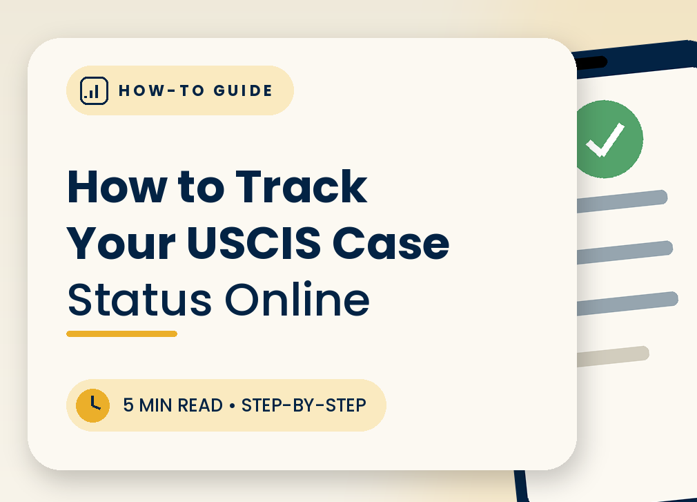 How to Track Your USCIS Case Status Online, step-by-step how-to guide header