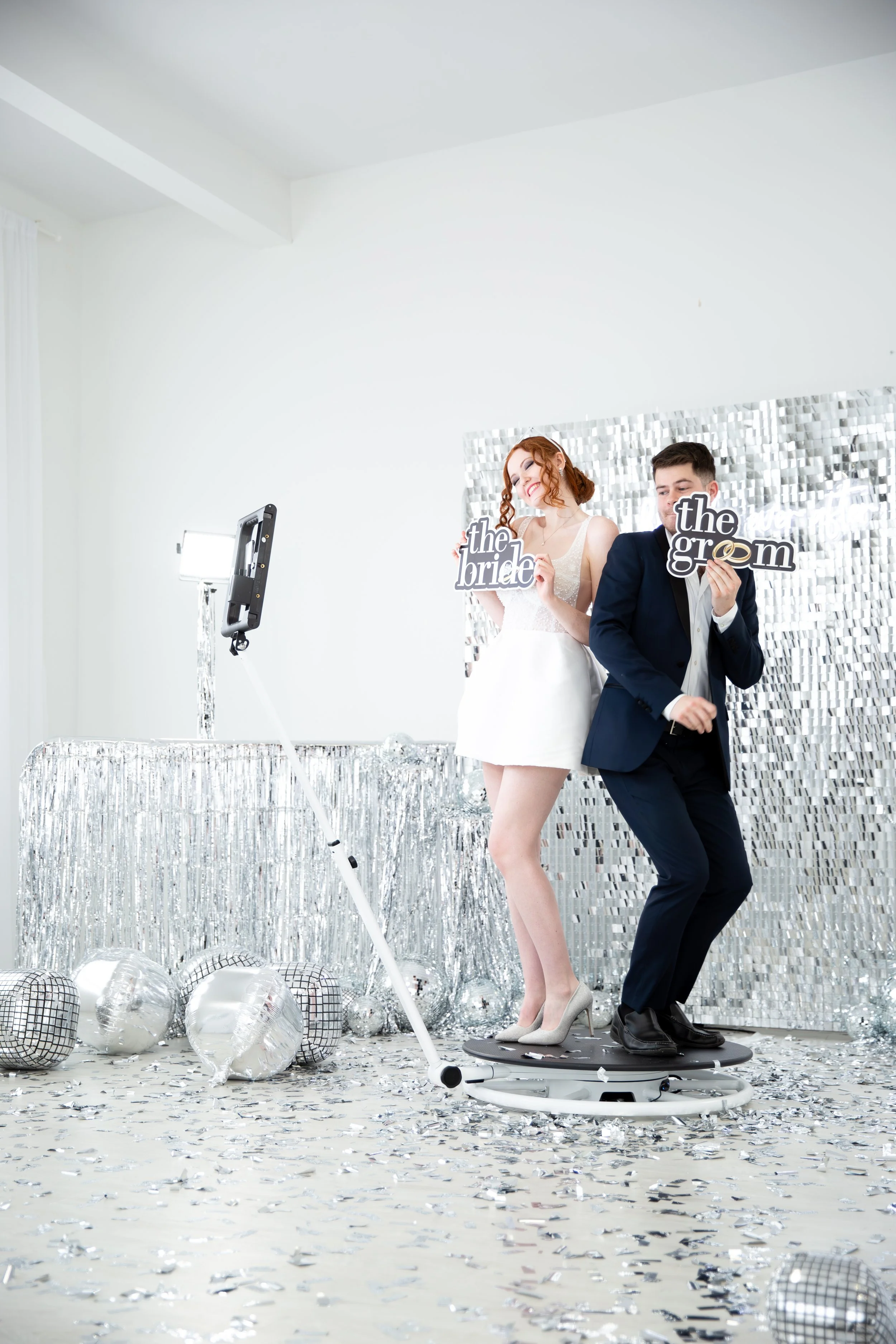 Fernandina Beach Amelia Island 360 Photo Booth Bride and Groom Wedding Party Reception Photo Booth Rental Memories