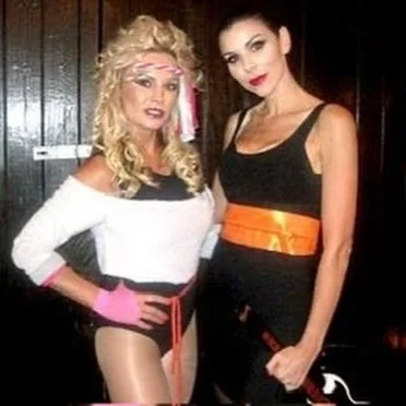 Who&rsquo;s keeping up with #RHUGT ?! 👀🍊 What are you thinking ??? Kyle&rsquo;s party looked amazing !!! Here&rsquo;s a little Housewives throwback: our &rsquo;80s Bunco party 15 years ago vs. today !!! 🤣❤️🎀🪩💃🏻

#realhousewives #rhoc #realhous