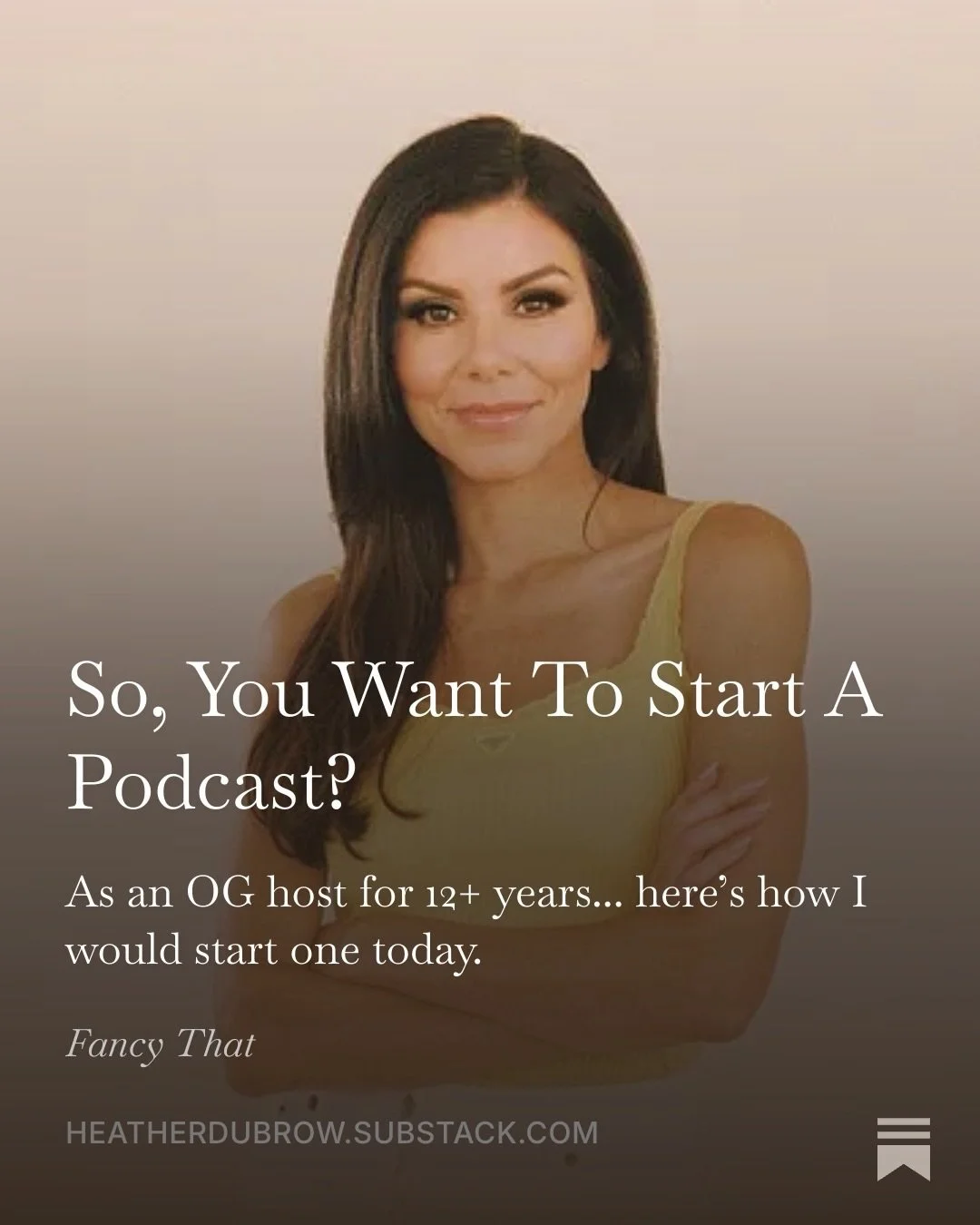 Thinking about starting a podcast ??? 🎙️👀 I&rsquo;m sharing exactly how I would launch one if I were starting TODAY !!! 💃🏻💃🏻 And because I&rsquo;ve been around the podcast block &hellip; we&rsquo;re also going down memory lane. 🤣

Comment SUBS