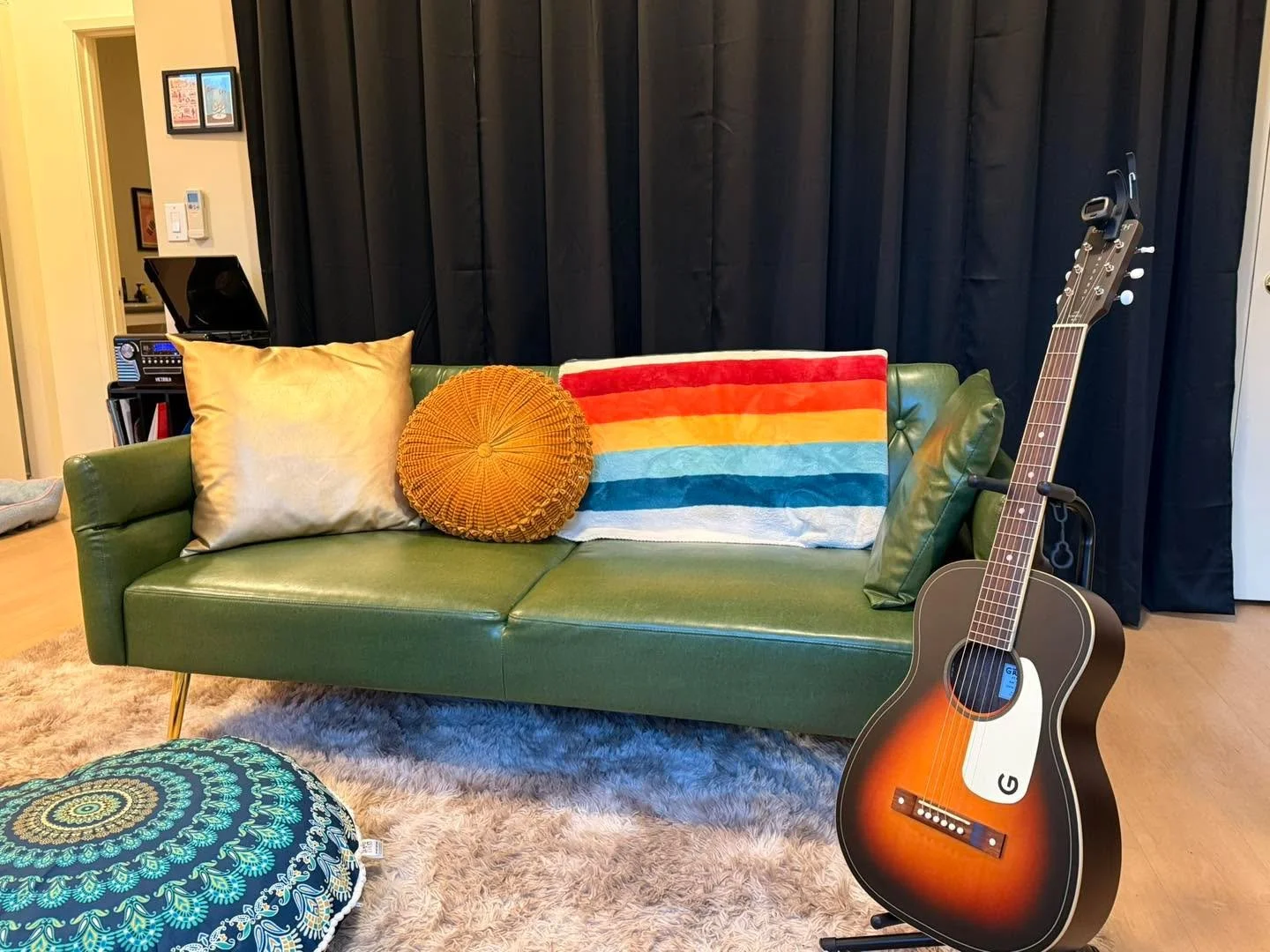 Is it too clich&eacute; to have a comfy couch in a therapeutic space???

At Around the Sound Music Therapy, we work with adolescents and adults who are seeking emotional support, personal growth, or a new way to express themselves. Many of our client