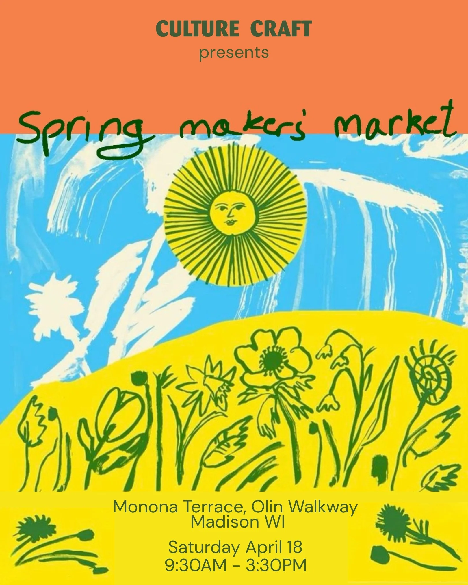 If you&rsquo;re heading to the Madison Farmers Market this morning on the Square, be sure to swing over to Monona Terrace!

We&rsquo;ll be there for the Spring Makers Market!

📍 Booth #29 (near Wilson St see map)
🗓️ This Saturday
⏰ 9:30 AM &ndash; 