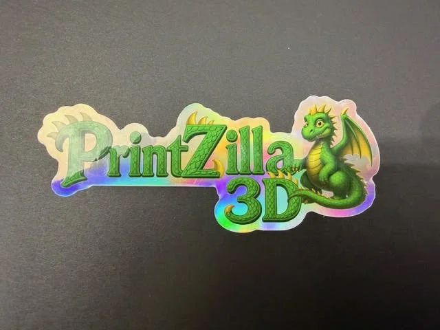 PrintZilla 3D Holographic Sticker