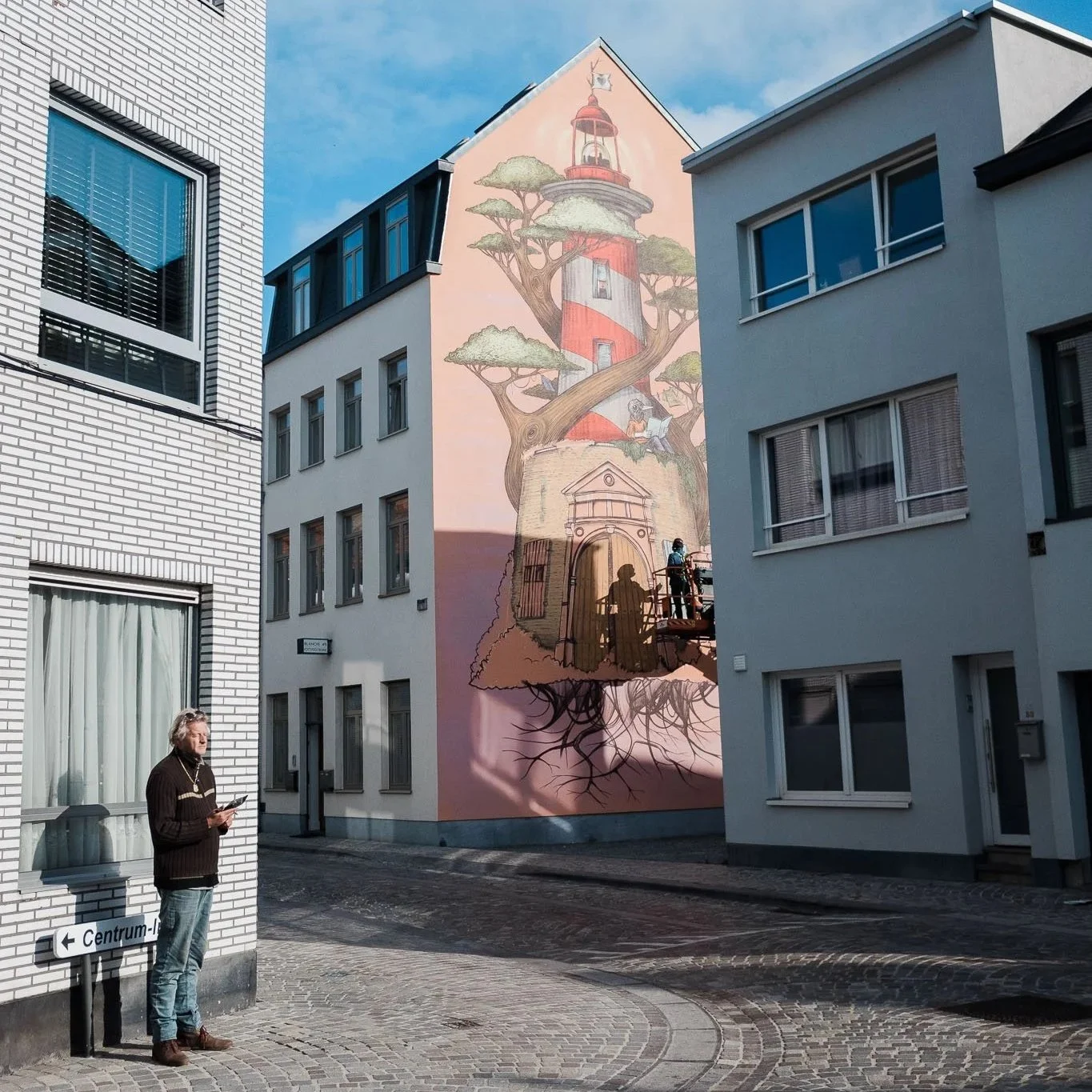 Nieuwe muurschildering van Gijs Vanhee in Mechelen 