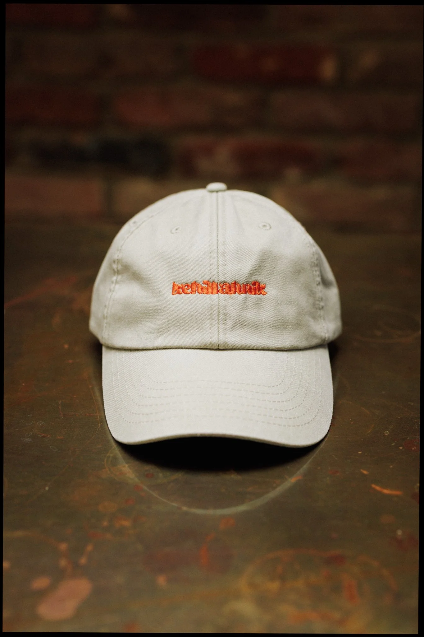 Kehillahnik Vintage Cap in Sand + Orange
