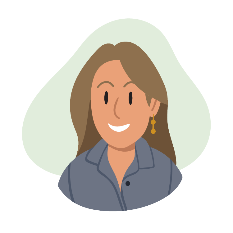  Custom Illustration: person smiling 