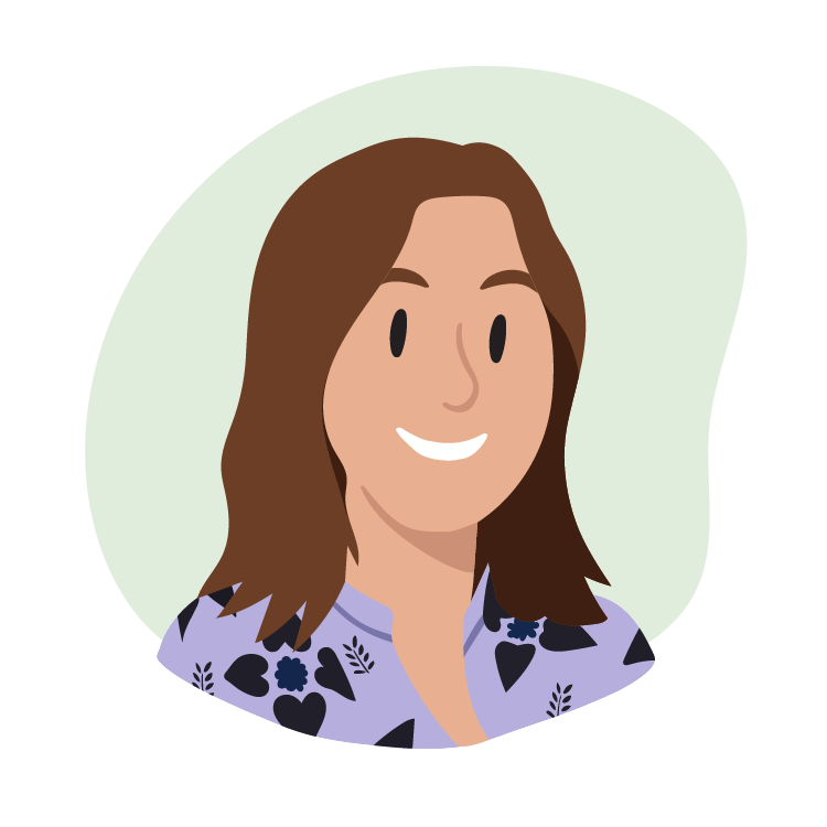  Custom Illustration: person smiling 