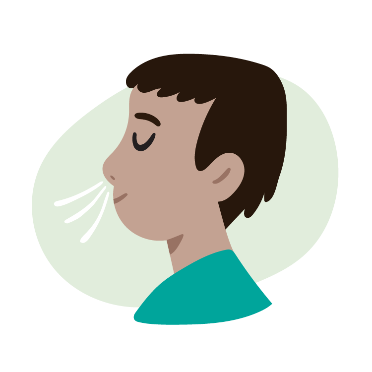 Custom Illustration: Child smelling 