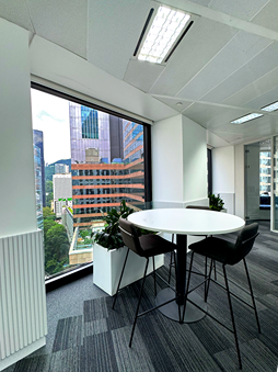 Window seating area in Glas office interior design and build project Hong Kong.png