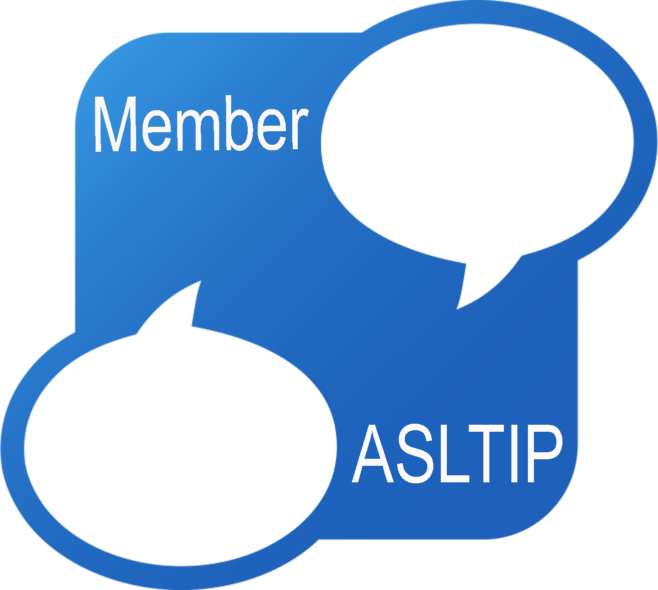 Blue infographic with the words 'Member' and 'ASL TIP' on different sections.