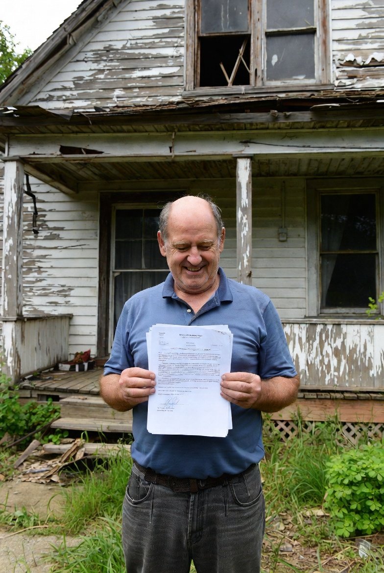 Home buying company helping a homeowner in financial distress