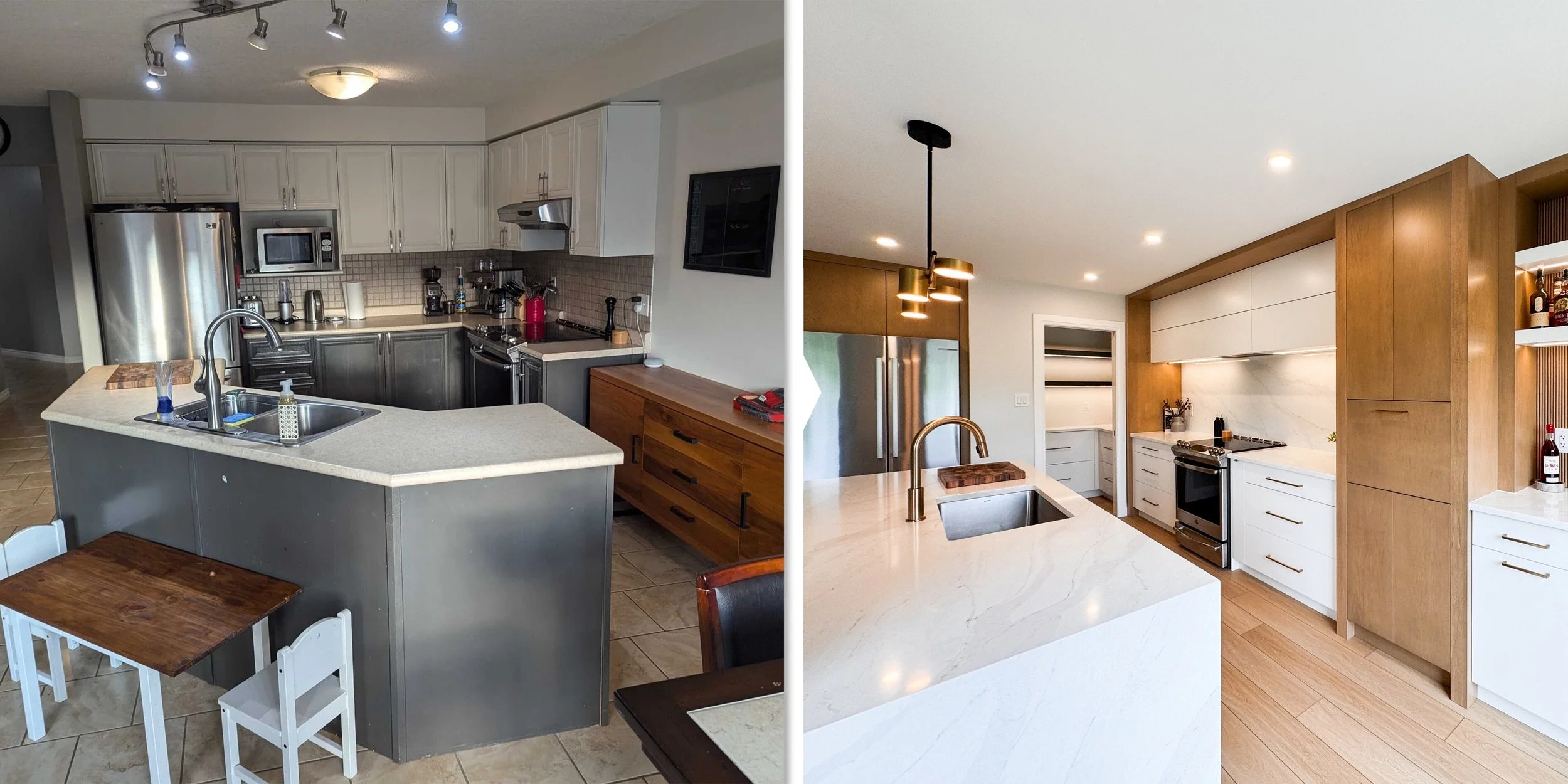 Before and After: Organic Modern Main Floor Renovation