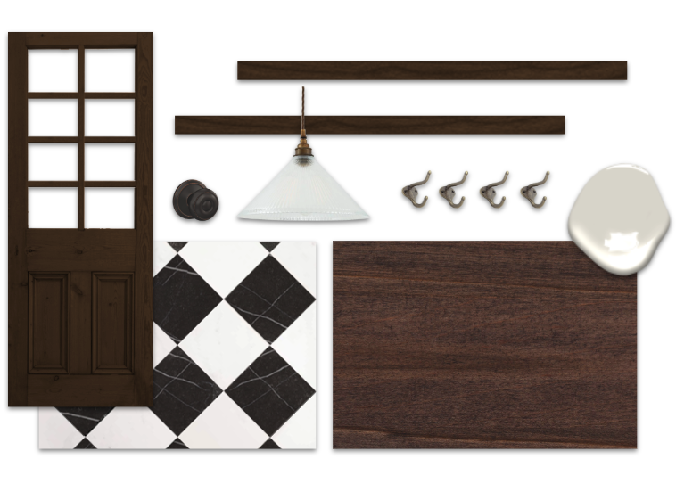 Example of Mudroom Project Mood Board