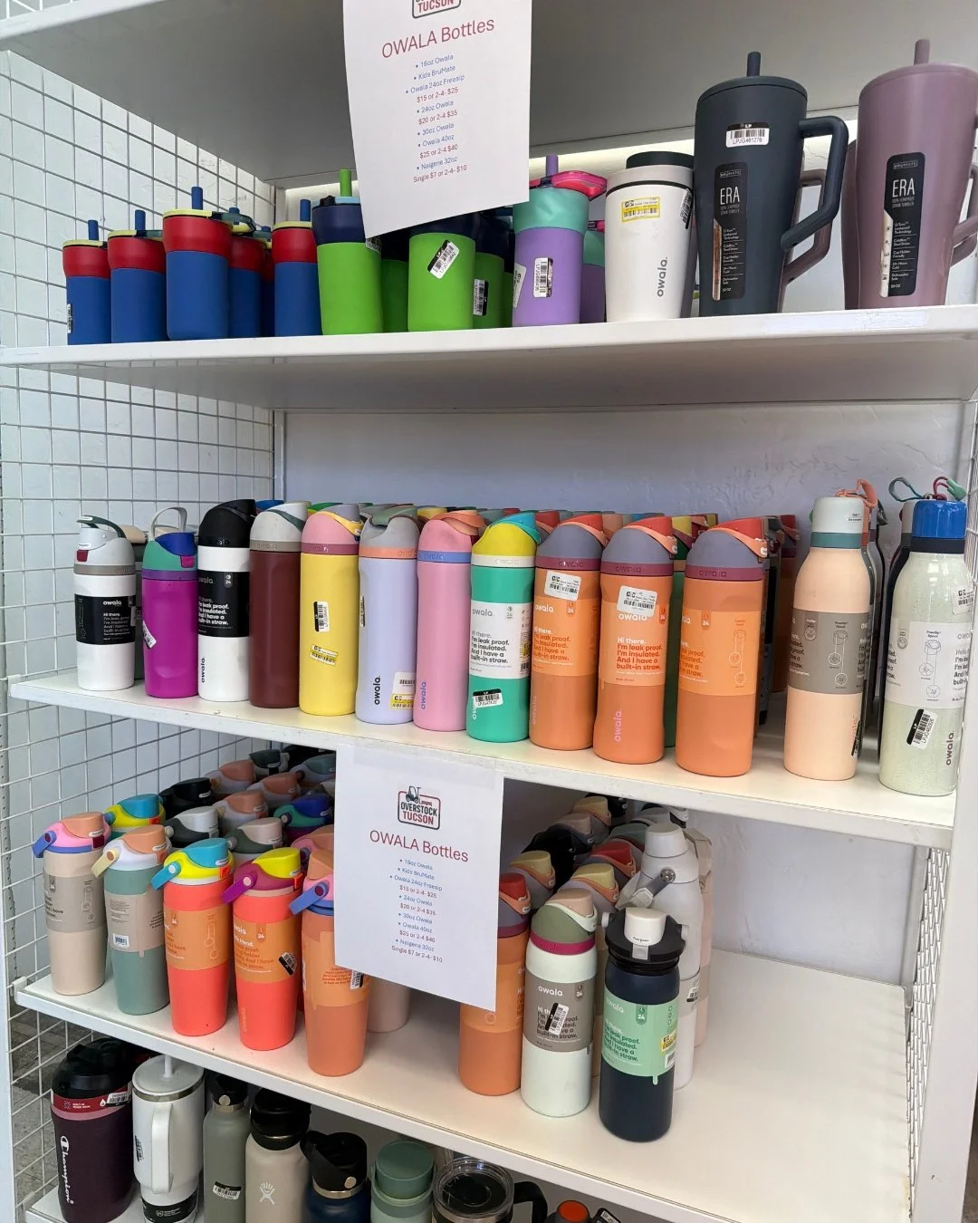 Water bottles make the perfect office gift &mdash; practical, stylish, and something everyone can use every day 💧✨ We&rsquo;ve got name-brand water bottles at Overstock Tucson for a fraction of the price, so you can stock up, save big, and cross you