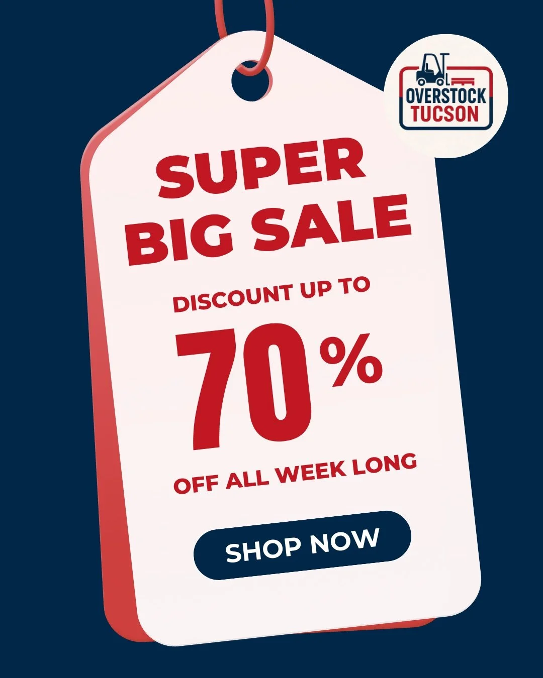 Don&rsquo;t pay full price when you can save up to 70% on the brands you love! ❤️

Overstock Tucson has new arrivals every week, so every trip feels like a treasure hunt. 🏷️ Come see what deals are waiting for you today!

#OverstockTucson #BigBrands