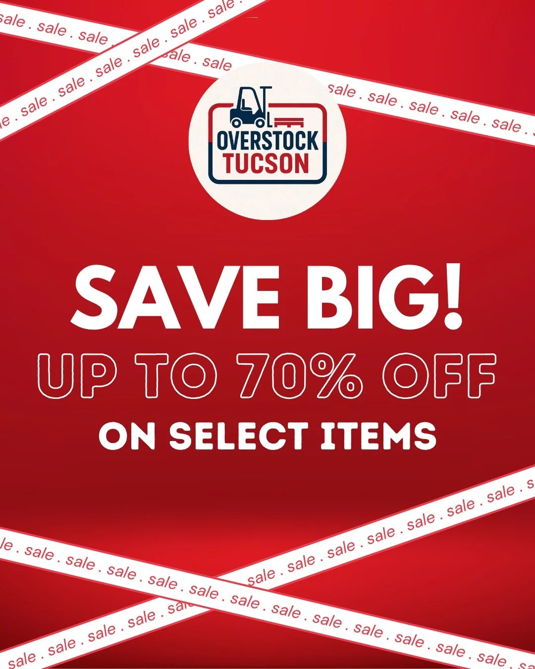Save big every week at Overstock Tucson with name brands you love for up to 70% off ❤️

From home essentials to trendy finds, new deals arrive all the time &mdash; but once they&rsquo;re gone, they&rsquo;re gone. Stop by today and see what treasures 