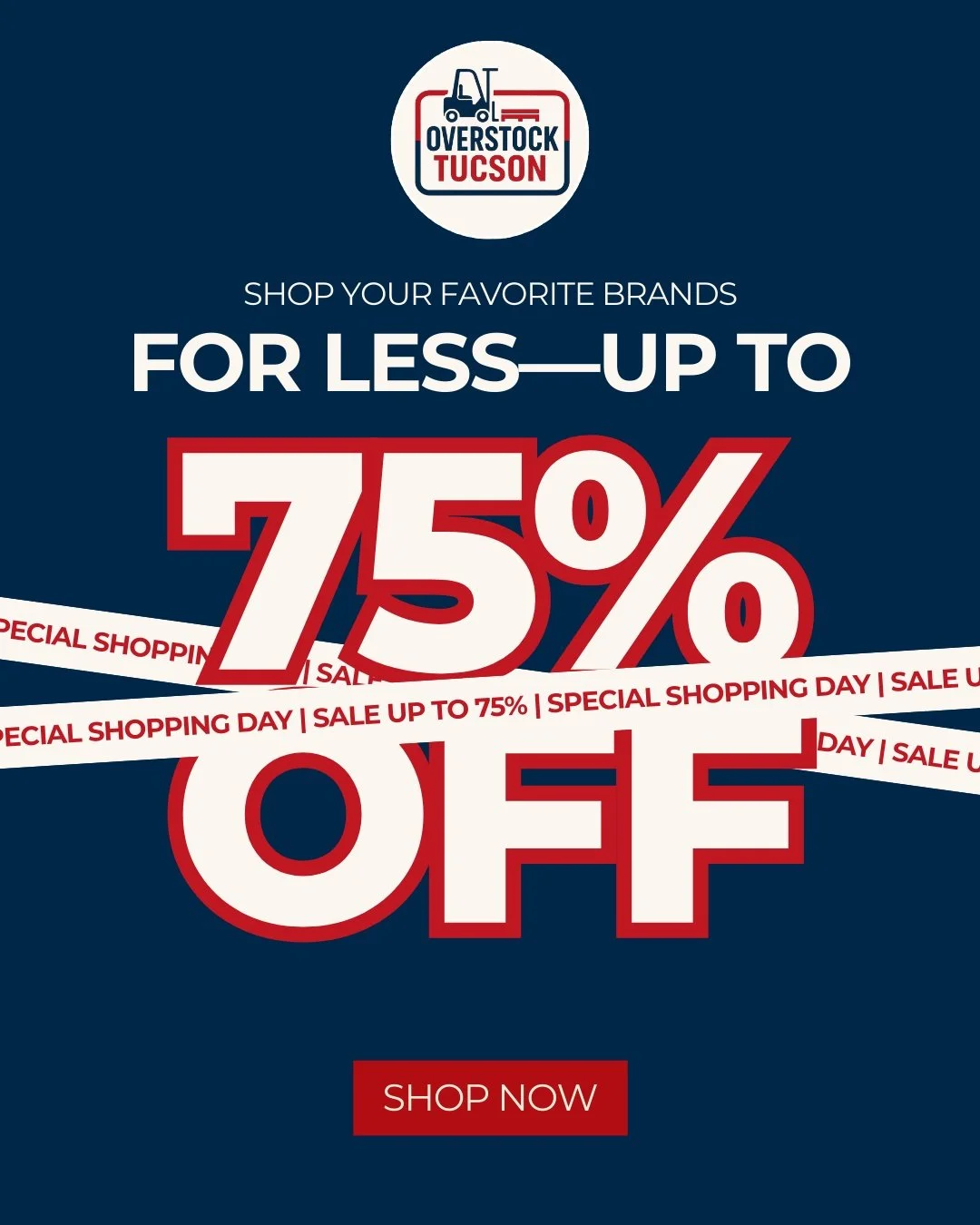 Shop your favorite brands for less up to 75% off! 🛍️

From fashion must haves to home essentials, Overstock Tucson is full of deals waiting to be discovered. Don&rsquo;t miss your chance to snag your next favorite find! ✨

#OverstockTucson #SaveBig 