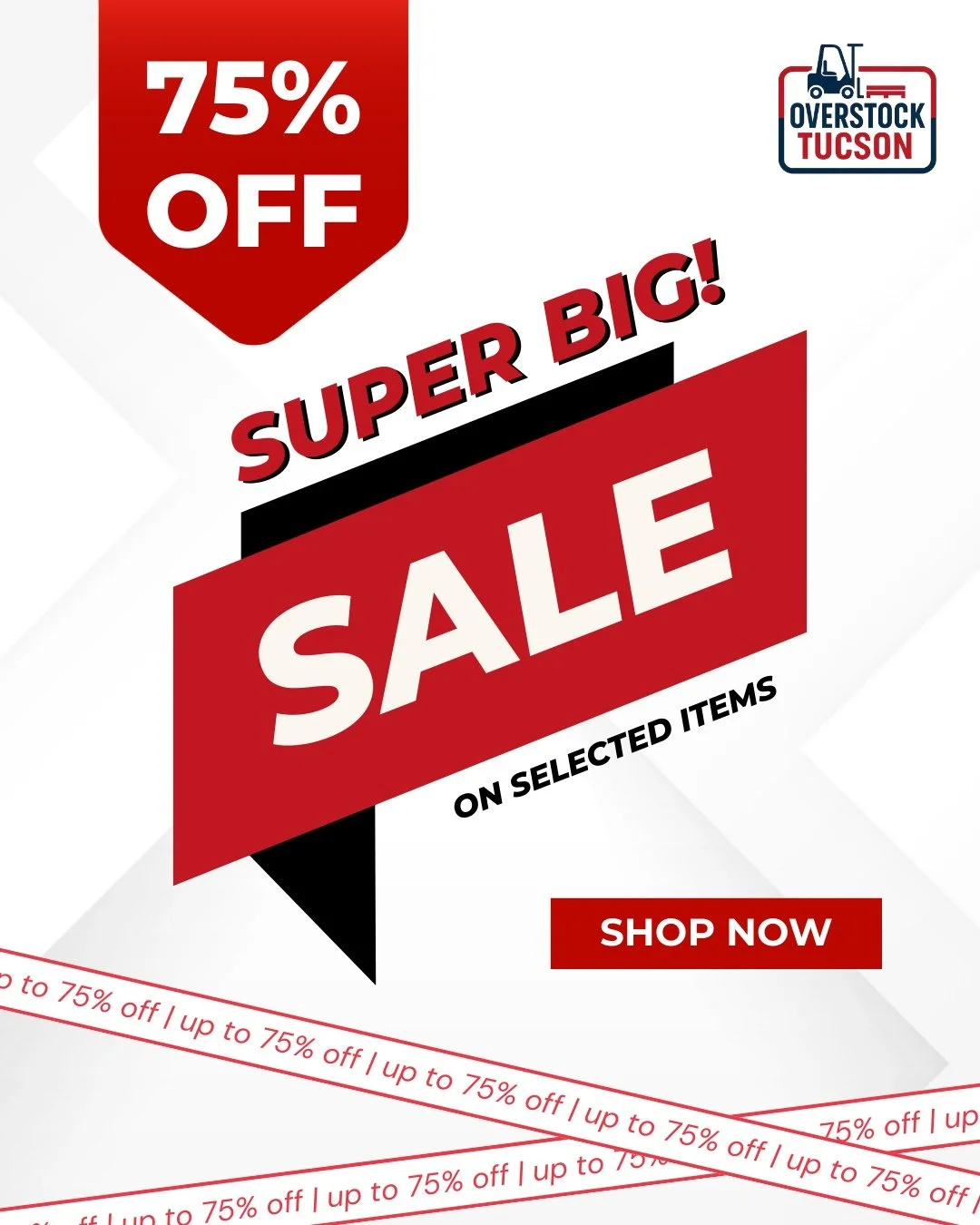 𝗧𝗵𝗶𝘀 𝗶𝘀 𝘆𝗼𝘂𝗿 𝘀𝗶𝗴𝗻 𝘁𝗼 𝘀𝗵𝗼𝗽 𝗻𝗼𝘄 ⏳

Overstock Tucson is packed with amazing finds, and right now you can save up to 75% OFF on items you&rsquo;ll actually love. From stylish must haves to hidden treasures, every visit is a mini ad
