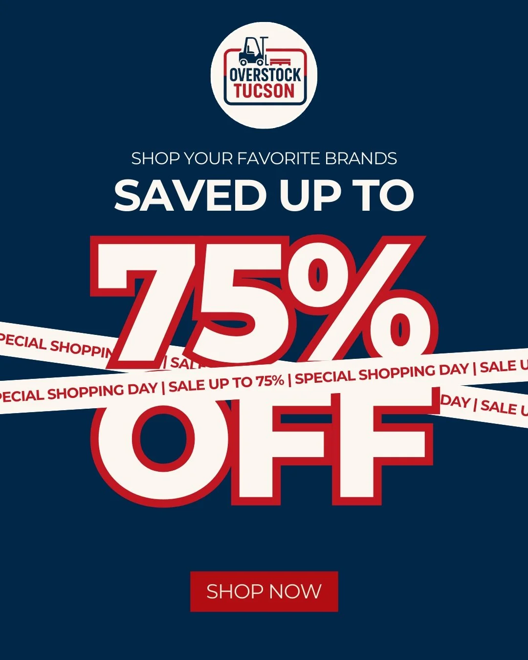 🔥 𝗙𝗹𝗮𝘀𝗵 𝗙𝗮𝘀𝗵𝗶𝗼𝗻 𝗦𝗮𝗹𝗲! 🔥

Step into the new season with style and savings! Overstock Tucson is offering up to 75% OFF on select fashion favorites. From must have essentials to standout pieces, every visit is a chance to refresh your 