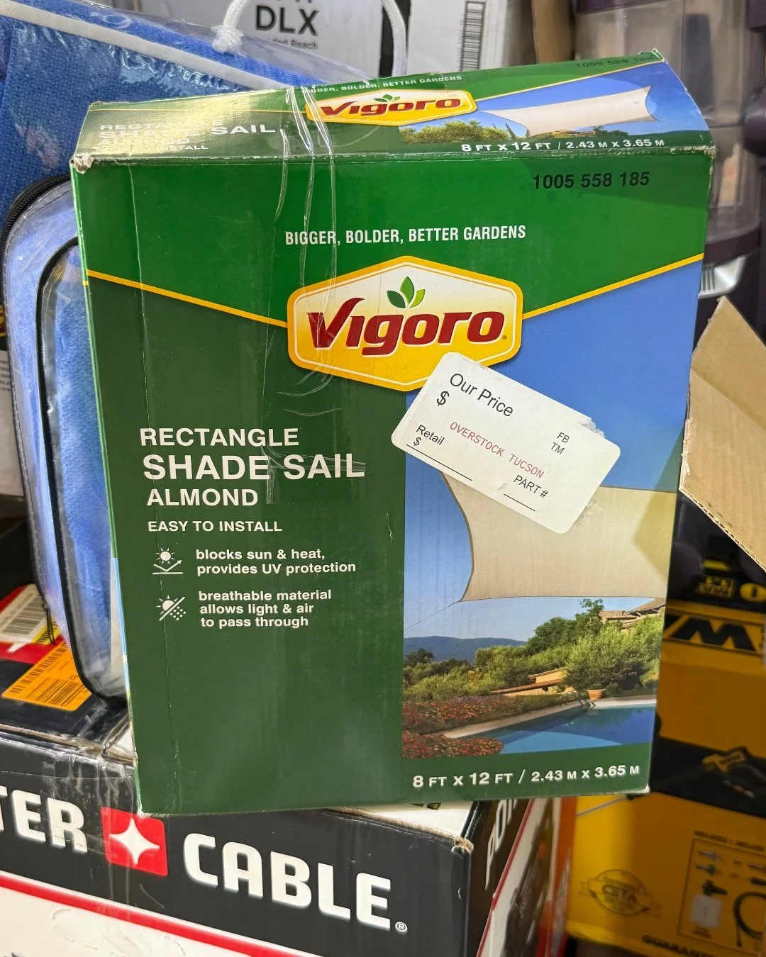 ☀️ 𝗦𝘁𝗮𝘆 𝗰𝗼𝗼𝗹 𝗮𝗻𝗱 𝘀𝘁𝘆𝗹𝗶𝘀𝗵!

Vigoro Rectangle Shade Sails in almond are at up to 75% off perfect for your patio or backyard. Limited stock available!

🏖️ Protect your patio in style only at Overstock Tucson!

#OverstockTucson #ShadeS