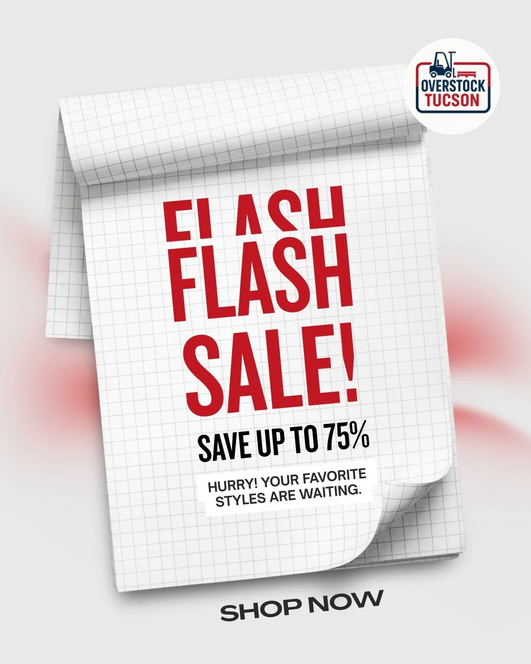 ⚡ 𝗙𝗹𝗮𝘀𝗵! 𝗙𝗹𝗮𝘀𝗵! ⚡

Up to 75% OFF your favorite styles at Overstock Tucson! From everyday essentials to hidden gems, there&rsquo;s something for everyone.

Don&rsquo;t wait these deals are going fast! 🛒

👉 Shop Now

#OverstockTucson #Flash