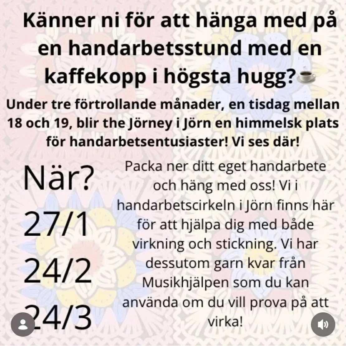Handarbeta på The Jörney :D