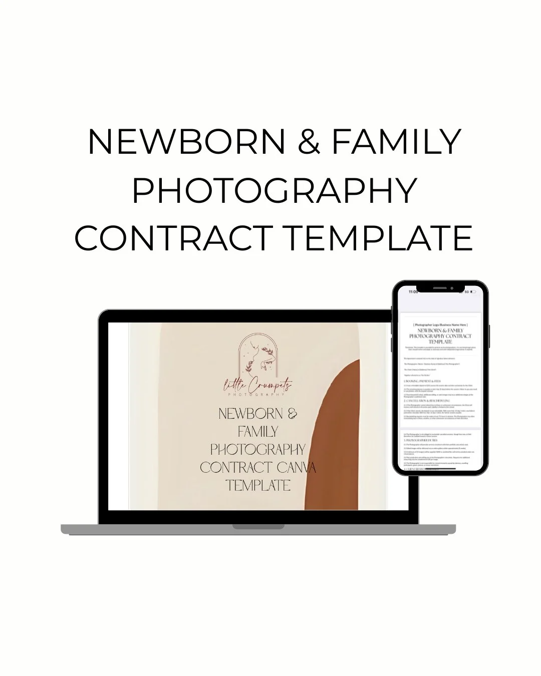 Newborn & Family Photography Contract Template