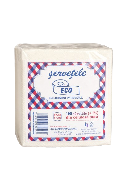 Servetel Eco 33x33 1 strat 100buc