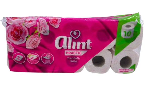 Hartie igienica 2 straturi  10/set Trandafir
