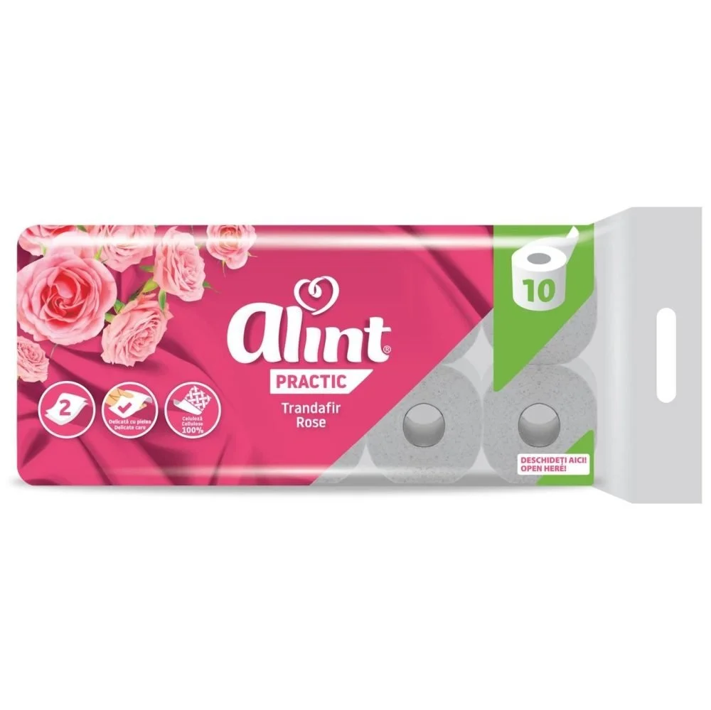 Hârtie igienică 2 straturi 10/set Trandafir