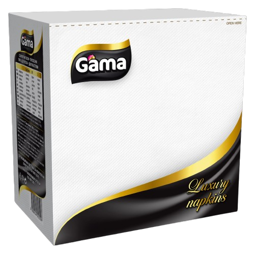 Servetel Gama Lux 2 straturi Alb