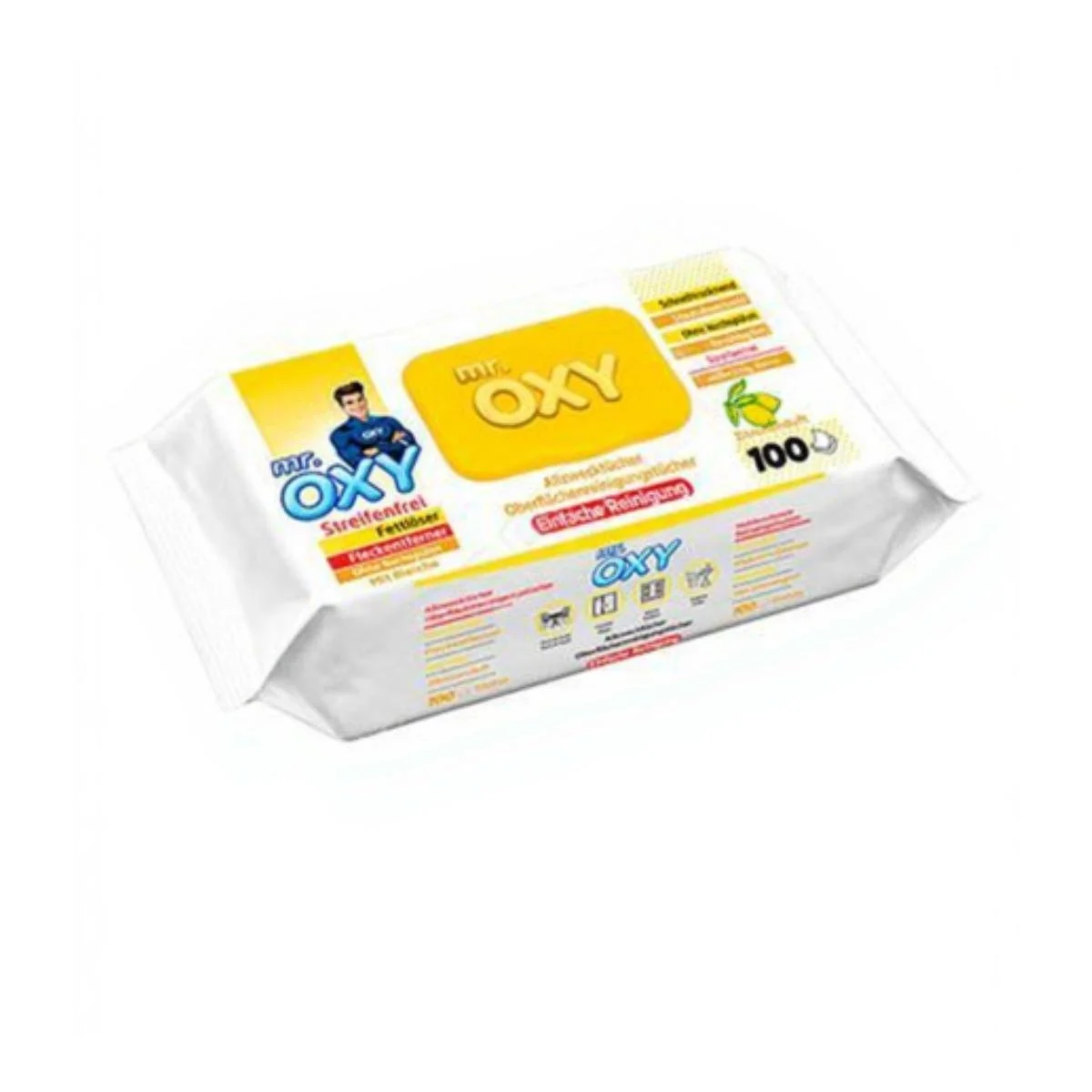 Mr. OXY - Servetele Umede - Suprafete Multiple (100 Buc./ Pachet – Lamaie)