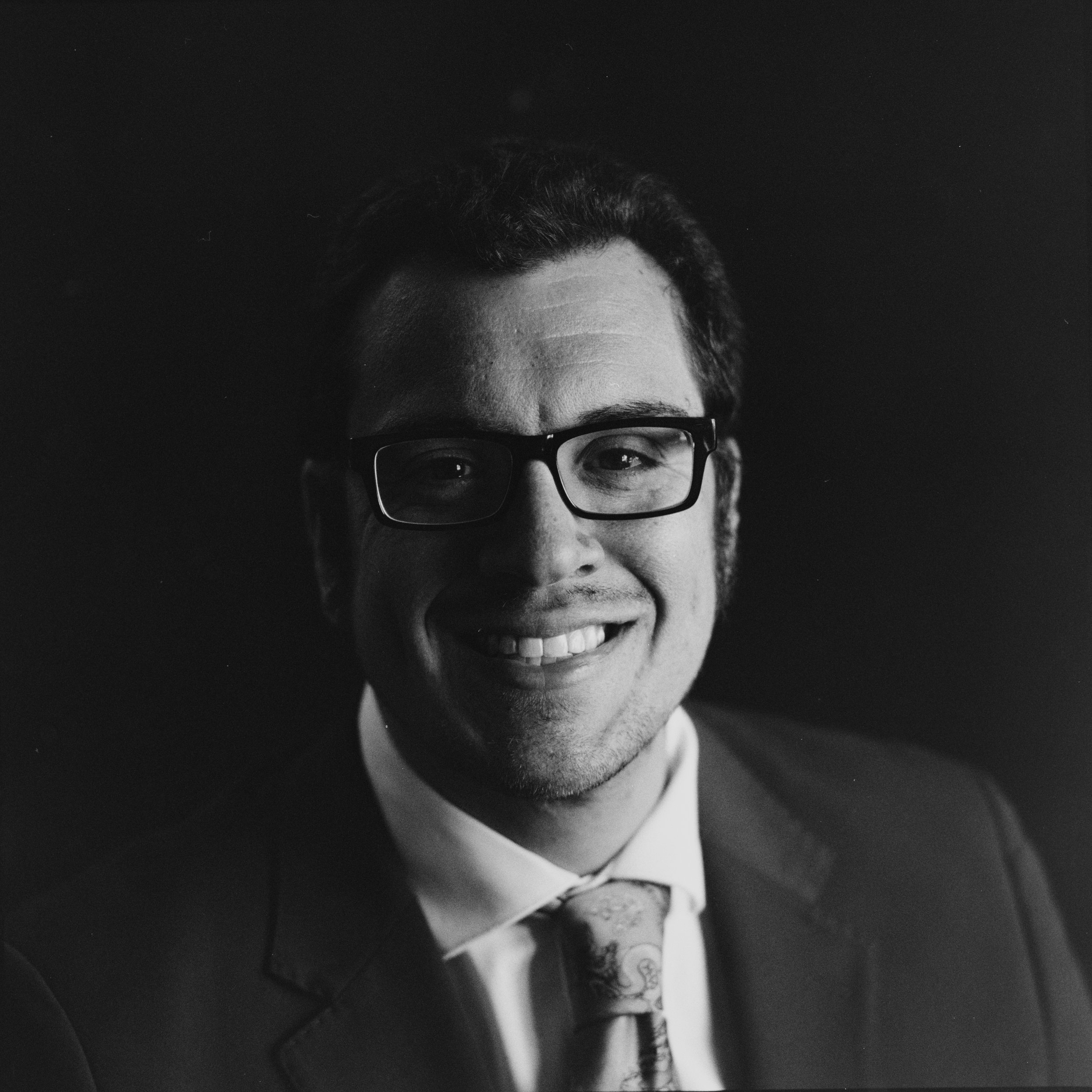 Vintage Style Headshot on Kentmere 400