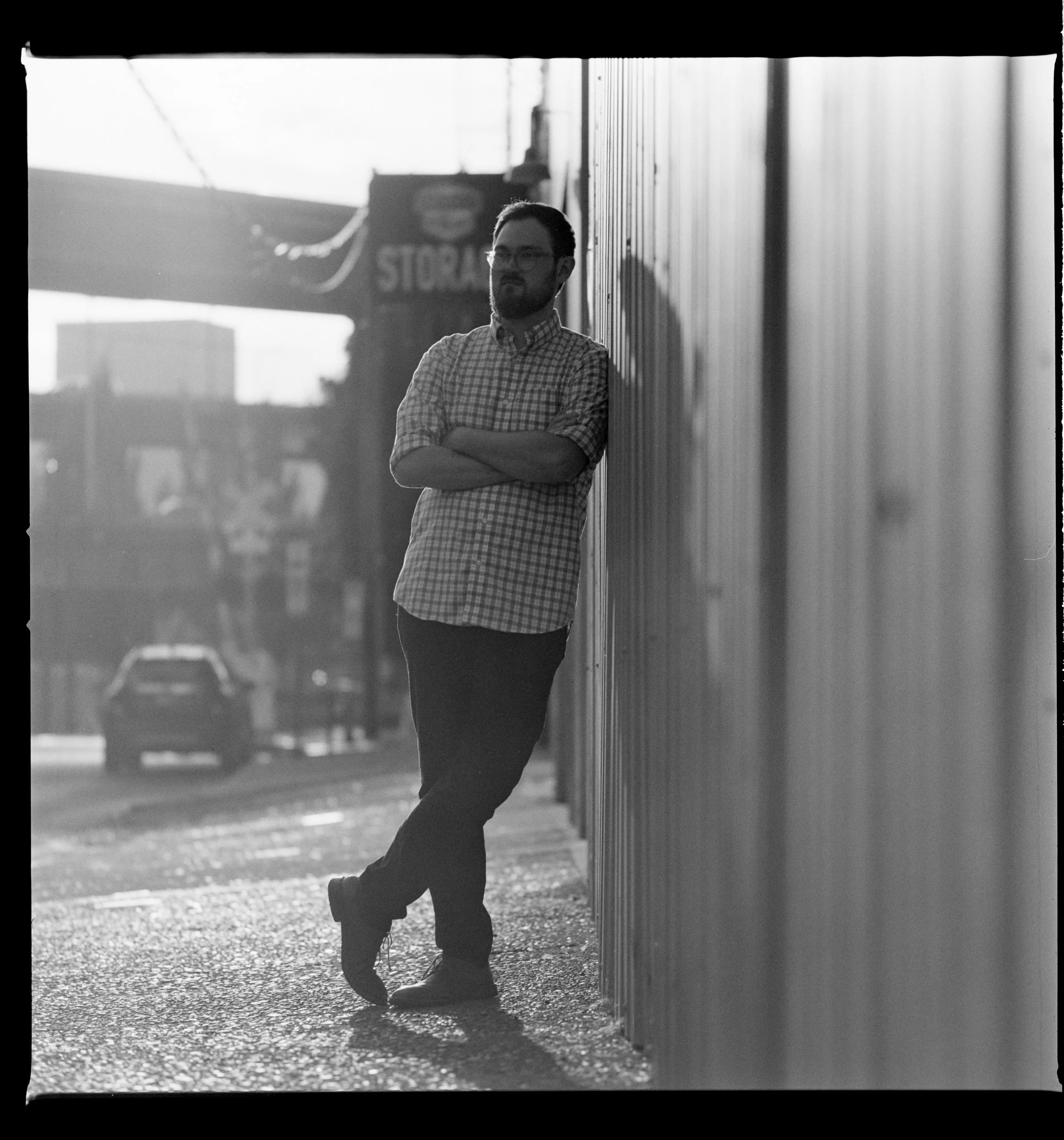 Artistic portrait photography on black & white medium format film with a Hasselblad