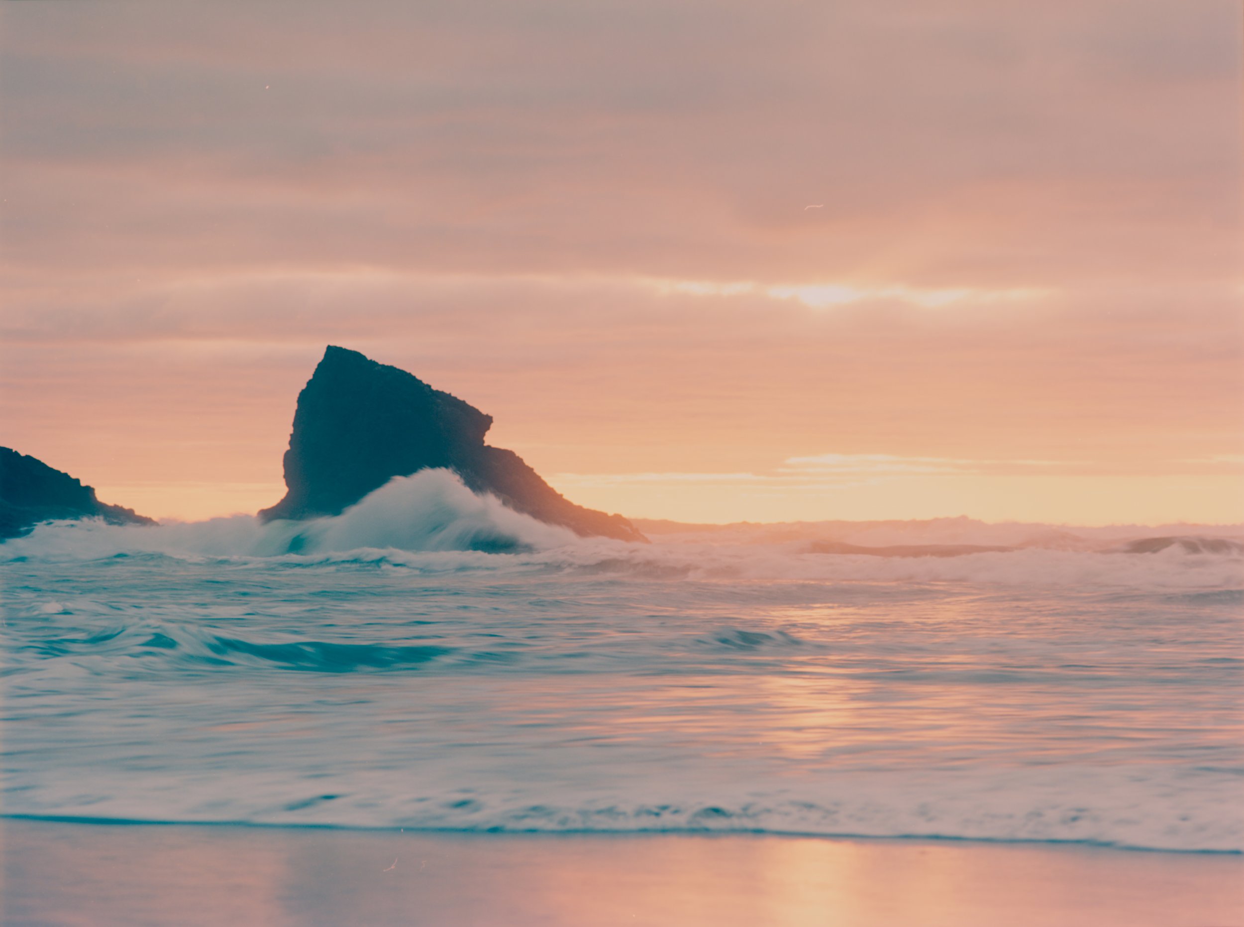 Golden Hour Surf - 24x32 in