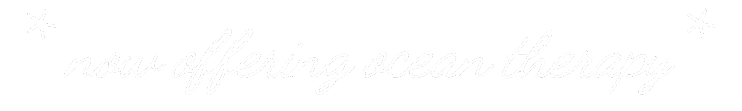 'now offering ocean therapy'