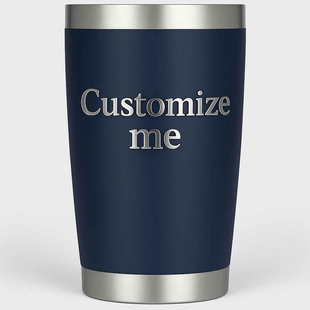 20oz or 30oz Stainless Steel Tumbler with Lid and Straw