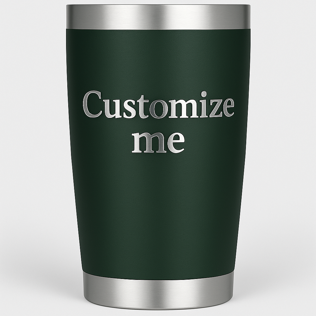 20oz or 30oz Stainless Steel Tumbler with Lid and Straw