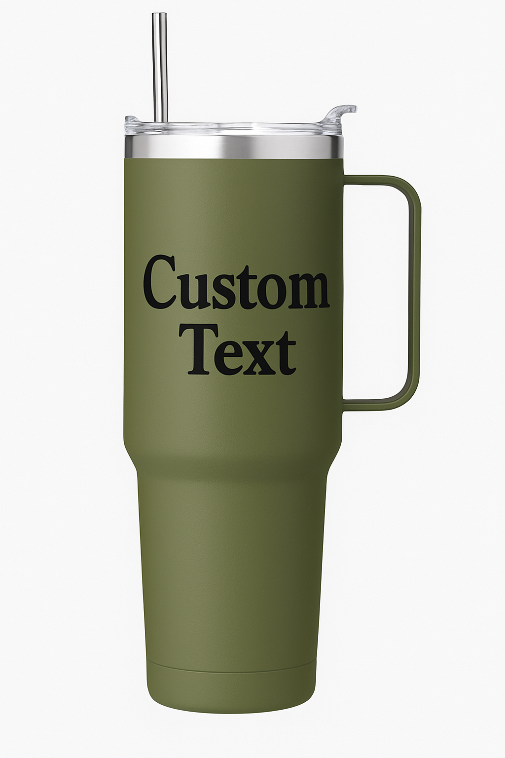 40oz Stainless Steel Tumbler with Handle