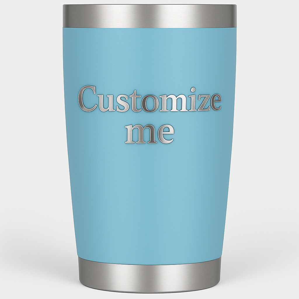 20oz or 30oz Stainless Steel Tumbler with Lid and Straw