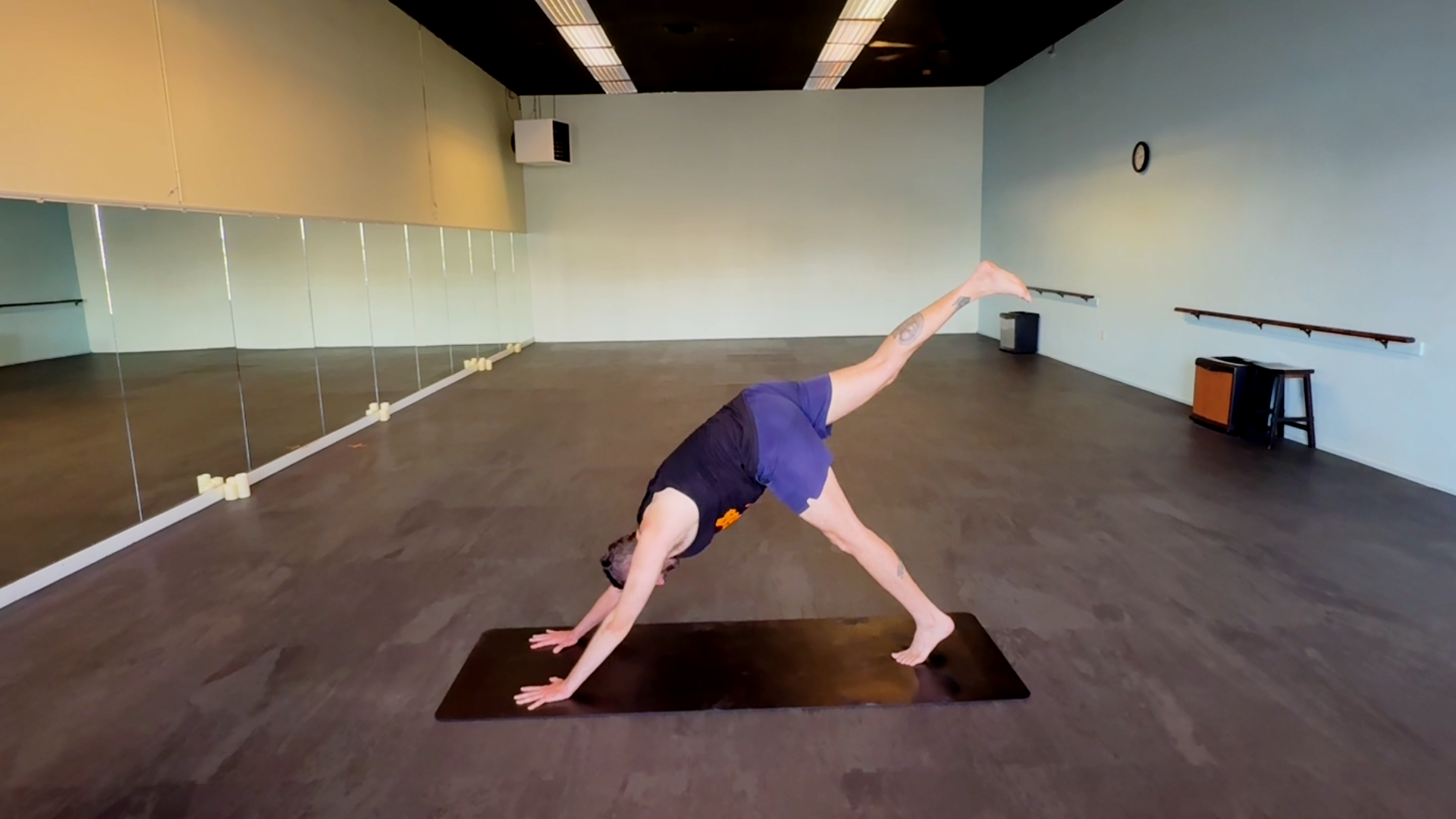 Three-Legged Dog (Eka Pada Adho Mukha Svanasana)