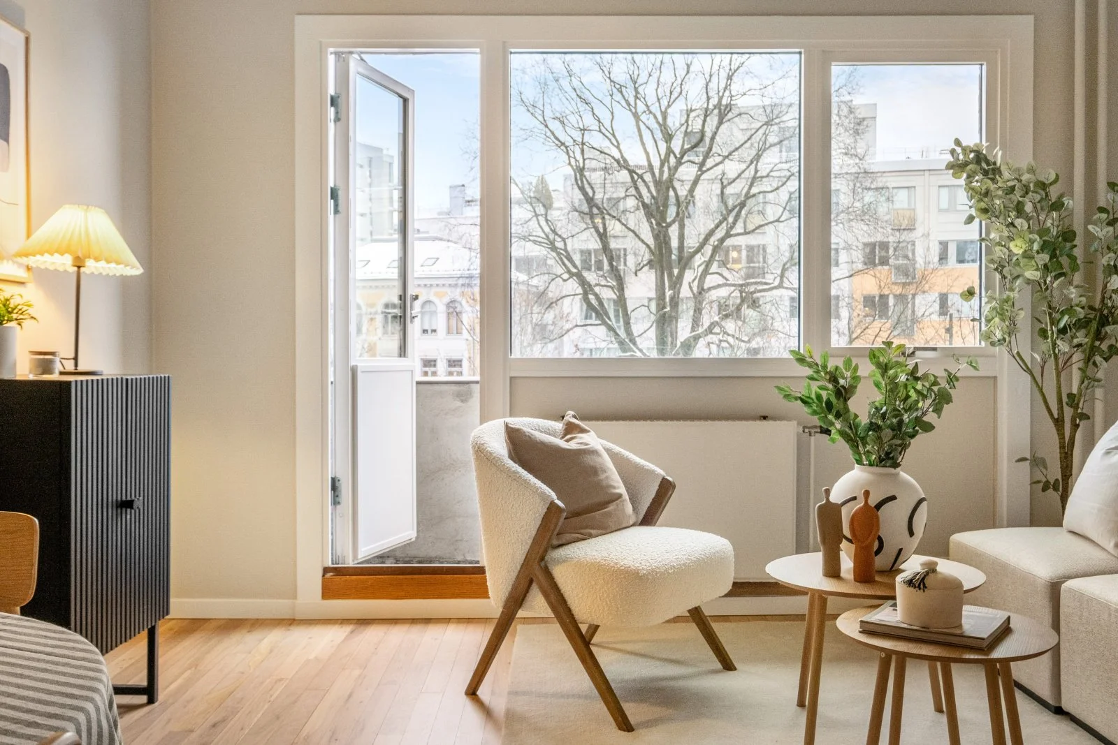 Image of a desk with a chair