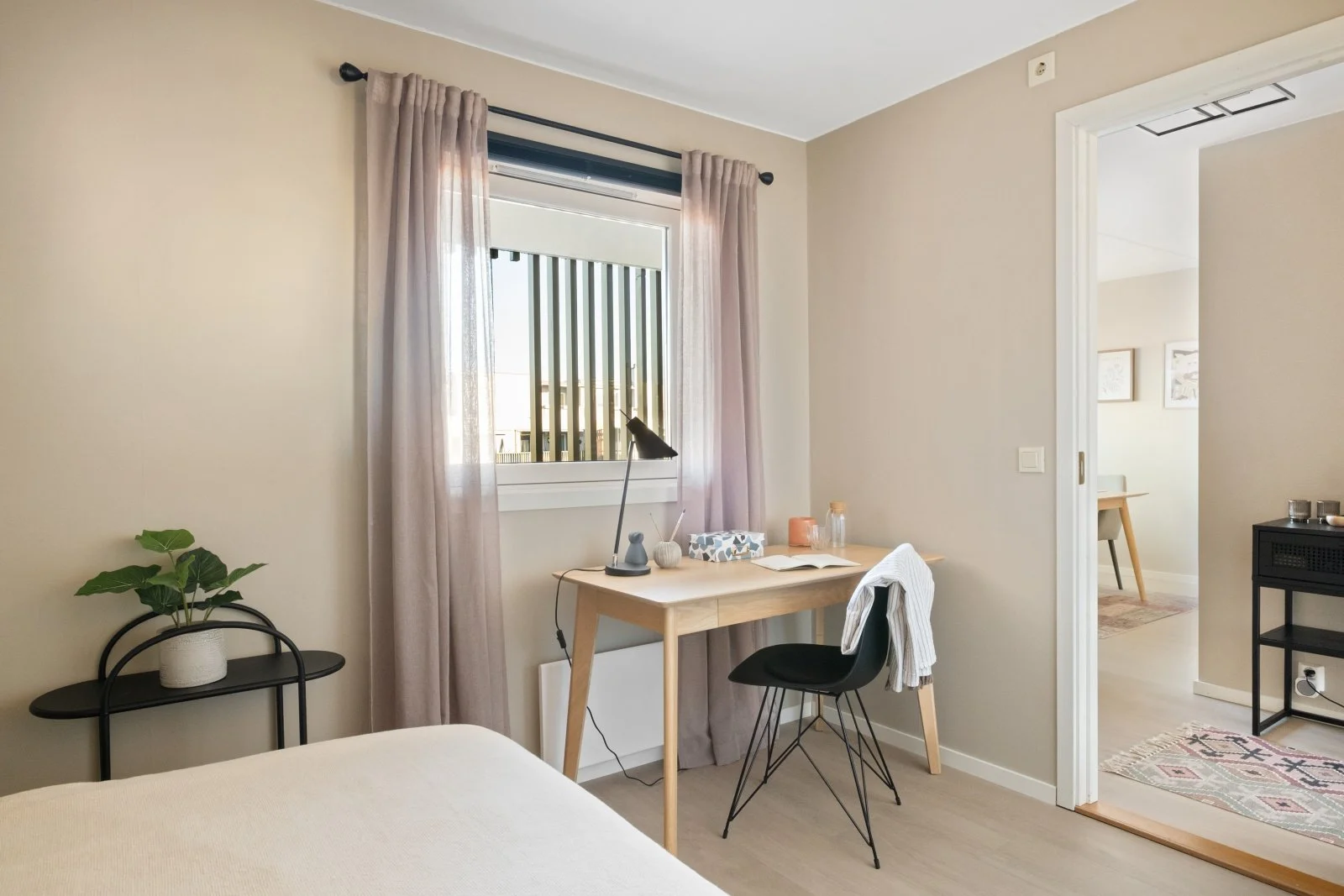 Image of a desk with a chair