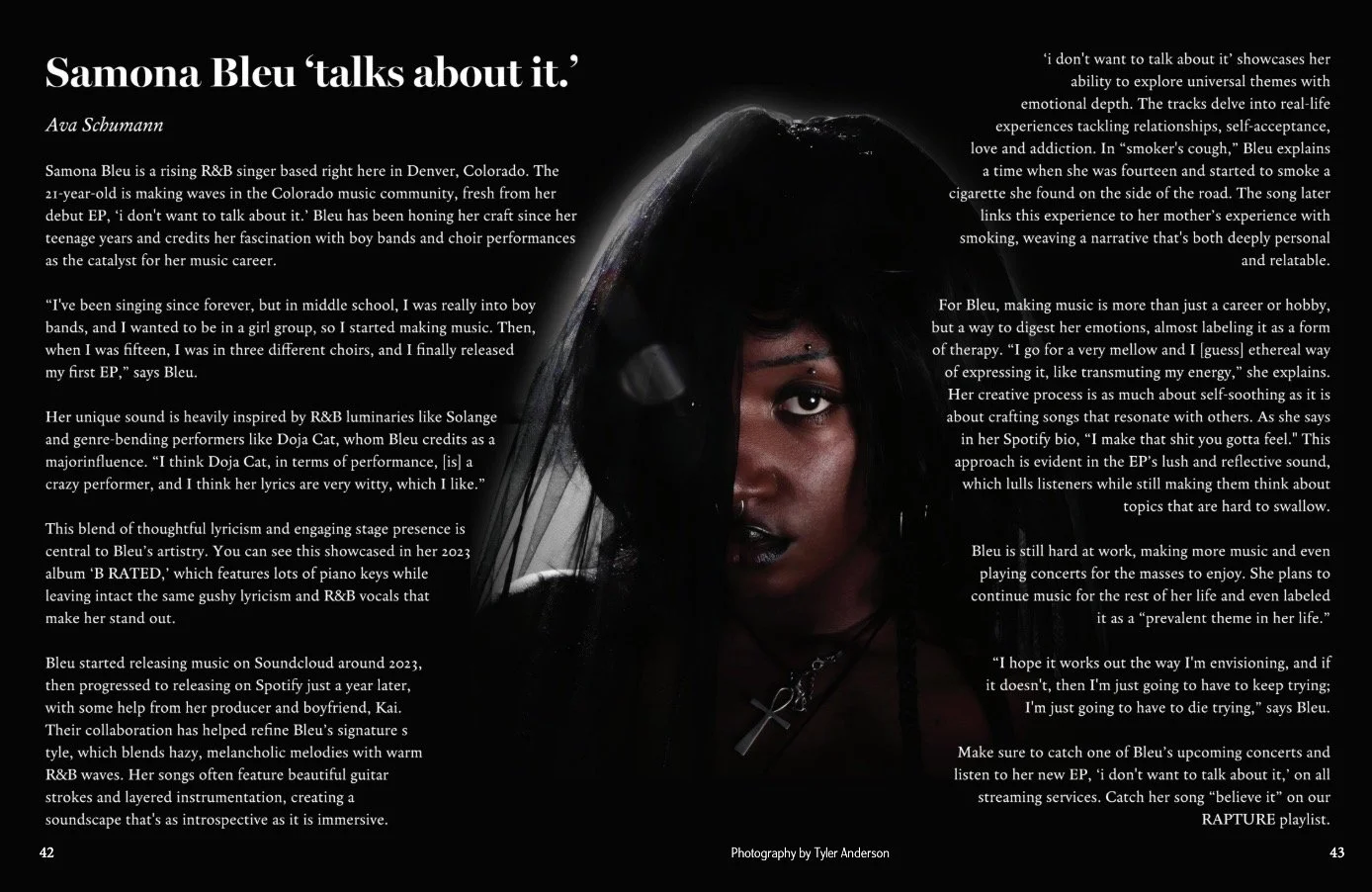 Samona Bleu ‘talks about it.’