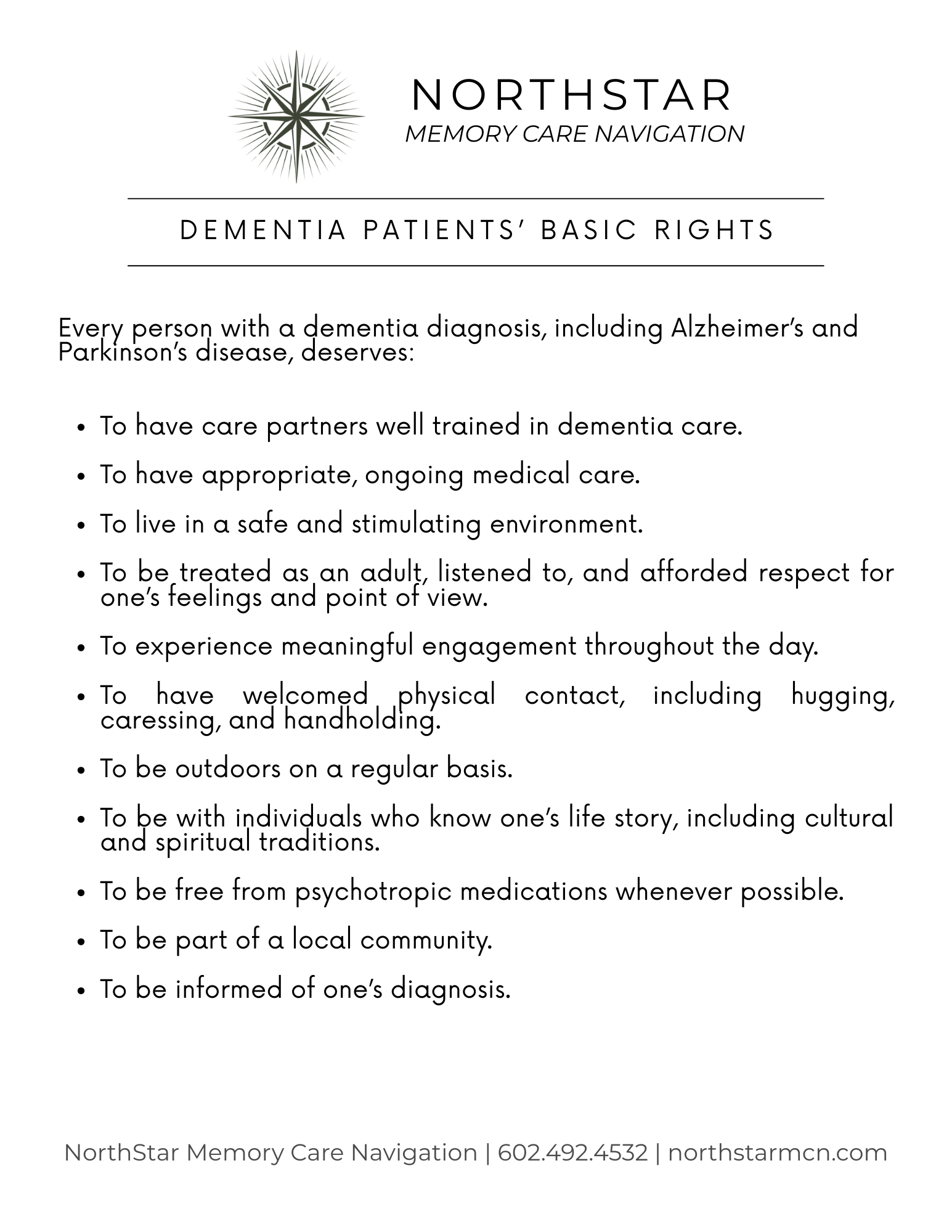 DEMENTIA PATiENTS’ BASIC RIGHTS