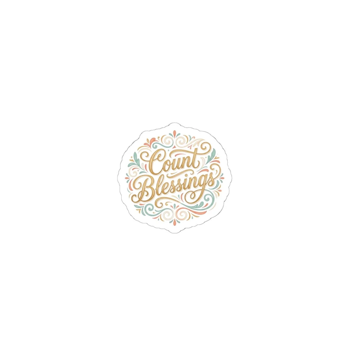 Count Your Blessings kiss-cut vinyl sticker - photo 4